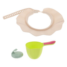 1Ensemble Visor De Douche Adulte Brosse Et Gobelet