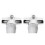 2Pièces Séparateur Eau Douche Métal Argenté Précis Durable 11