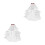 2Pièces Accessoire Voile Tulle Pour Fêtes 8