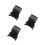 3Pièces Support Casque ABS Noir Mural Accroche Bureau 4