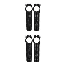 2Pièces Guidon Noir Anodisé Ergonomique Antisueur Résistant