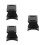 3Pièces Support Casque ABS Noir Mural Accroche Bureau 6