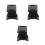 3Pièces Support Casque ABS Noir Mural Accroche Bureau 8