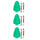 3Pièces Bébé Sapin De Noël Multi-Sections Couleurs Assorties 9