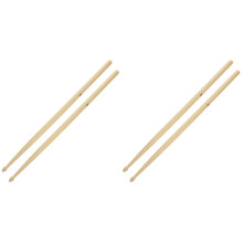 2Paires Baguettes De Percussion 5A En Bois D'érable Kaki Pour Pratique