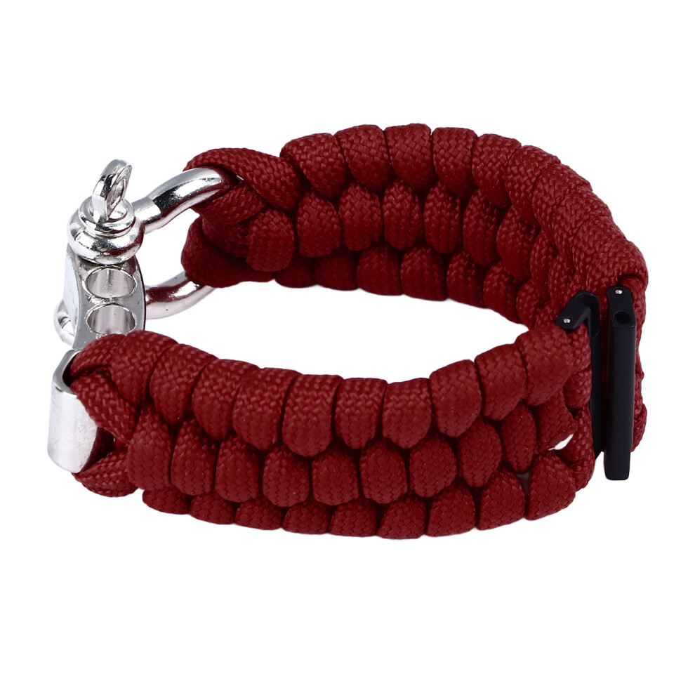 Burgundy Nylon Alloy 24Mm Replacement Braided Watch Band For Suunto7 & 9 Red 8721386917066