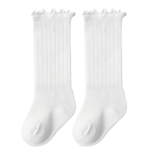 1 Pair Knee High Socks - S 0-6M, Combed Cotton 1