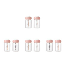 8Pièces Bouteilles Lait Rose Usage Stockage Bébé