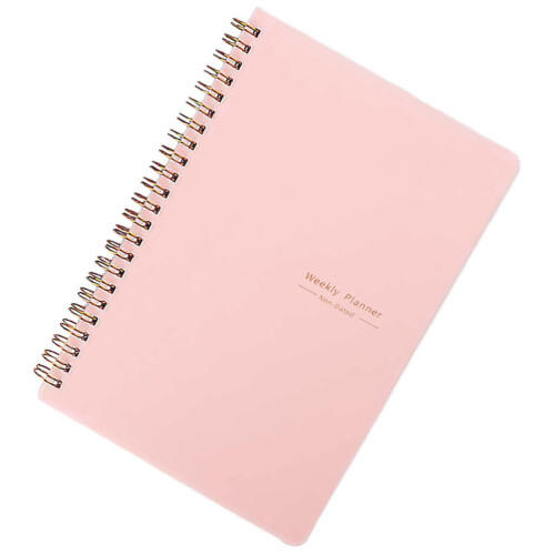 4Stk Multifunktionales Notizbuch Rosa Planer Organizer 1