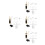 4Ensembles Valve De Douche Argent Usage Salle De Bain Durable 4