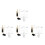 4Ensembles Valve De Douche Argent Usage Salle De Bain Durable 5