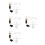 4Ensembles Valve De Douche Argent Usage Salle De Bain Durable 8