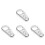 4Pcs Silver Handlebar Mount Clutch Cable Clamp Aluminum for Motorbikes 5