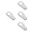 4Pcs Silver Handlebar Mount Clutch Cable Clamp Aluminum for Motorbikes 7