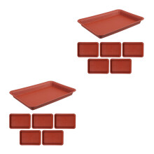 12Pièces Supports D'arrosage Plastique Rouge Pour Plantes