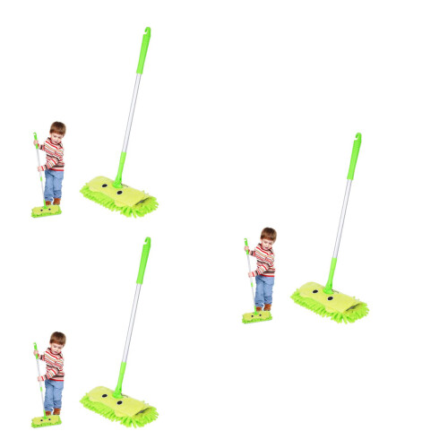 3Pièces Balai Jouet Enfant Vert Mini Pour Pretend