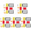 5Sets -Schiedsrichterkarten Set PVC Gelb-Rot Karten 3