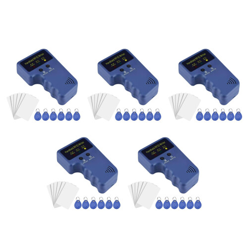 5Pcs ABS Blue Rfid Card Duplicator Portable Handheld Copier 2