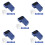 5Pcs ABS Blue Rfid Card Duplicator Portable Handheld Copier 8
