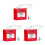 3Pièces Bouton Déclencheur Incendie Rouge Plastic 8