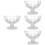 4Pcs Clear Footed Ice Cream Cups Multipurpose Acrylic Bowls 1