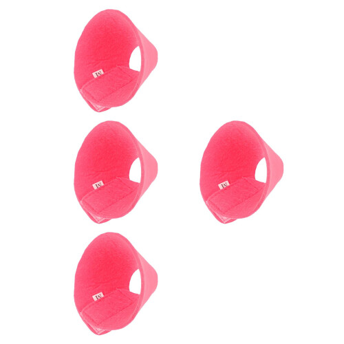 4Pièces Collier Anti-Morsure Oiseaux Rosé Réutilisable