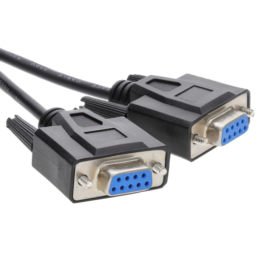 Kenable 9 Pin Db9 Serial Rs232 Null Modem High Speed Shielded Cable 3M