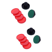 2Sets Plastic Air Hockey Pushers En Pucks Donkerblauw Ergonomisch