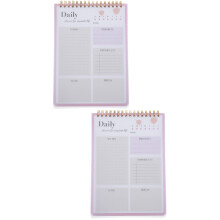 2Pièces Calendrier Dateur Rose Planificateur Efficace
