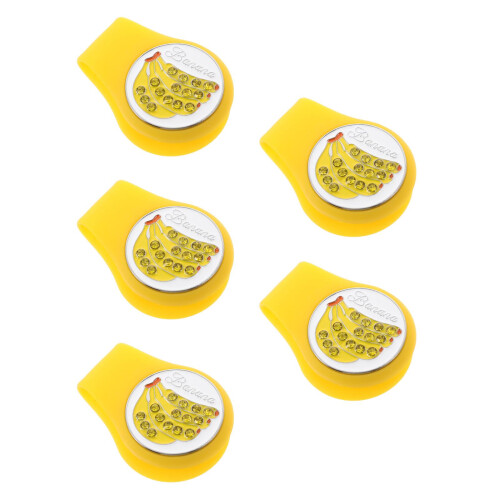 5Pièces Golf Clip Chapeau Silicone Décoration Portable