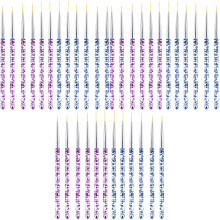 36Pièces Pinceaux Nail Art Fins Multi- Pour Décoration Ongles