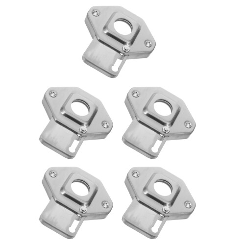 5Pièces Cache-Œil De Porte Argenté Protection Intimité Antivol