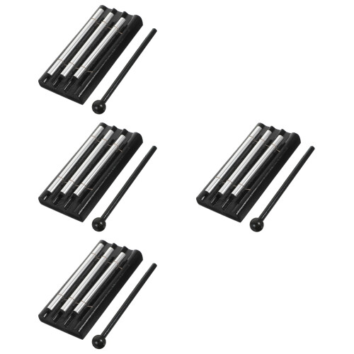 4Pièces Instruments De Percussion En Métal Et Avec Maillet