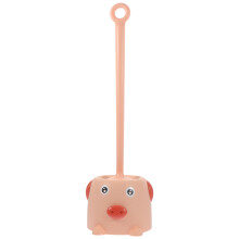 Pink Long Handle Toilet Brush Bathroom Cleaning Brush with Holder
