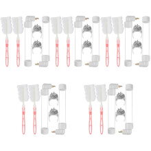 10Sets White Hanging Bird Water Feeder Safe Durable for Parakeets