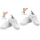 2Paires Sneakers Blanches En PU Épais Mode Décontracté 1