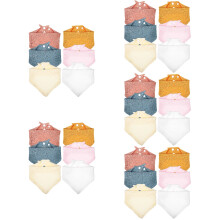 30Pcs Newborn Bibs Cotton Triangle Dribble Bibs for Babies Assorted