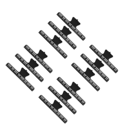 12Pièces Clips Pages Large Noir ABS Pour Piano Solide