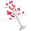 4Pcs Red Small Wire Trees Handmade Iron Plastic Model Train Scenery 3