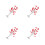 4Pcs Red Small Wire Trees Handmade Iron Plastic Model Train Scenery 7