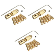 3St Messing Klemmen Set Voor Roterende , Gouden 3