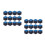 24Pcs Sky-Blue Billiard Chalk for Cues with Protective Box 1