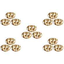 15St Silicone Gezichtsmaskers Herbruikbare Gouden Cover Met Oorhaak