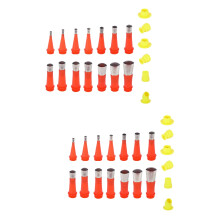 2Ensembles Outils De Masticage En Acier Inoxydable Rouge Kit