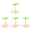 4Pièces Perchoirs En Bois Antidérapants Accessoire Interaction Oiseaux 1