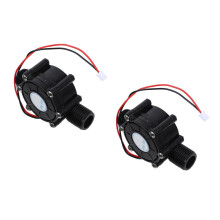2Pièces Petite Turbine Hydro 12V Compacte Installation Facile