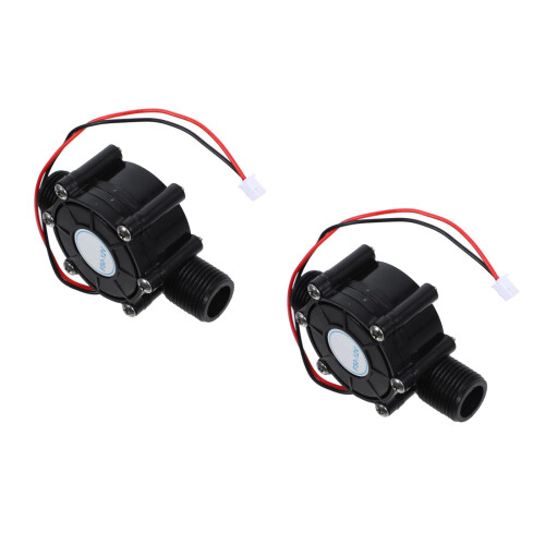 2Pièces Petite Turbine Hydro 12V Compacte Installation Facile