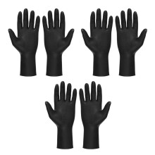 9Paren Zwarte Haarverf Beschermhandschoenen Antislip Voor Schoonmaak