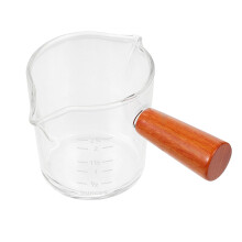 3St Dubbele Mond Glazen Drinkbekers Transparant Met Maatverdeling