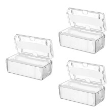 3Pcs Clear Watch Storage Box Sturdy Organizer for Display and Gift